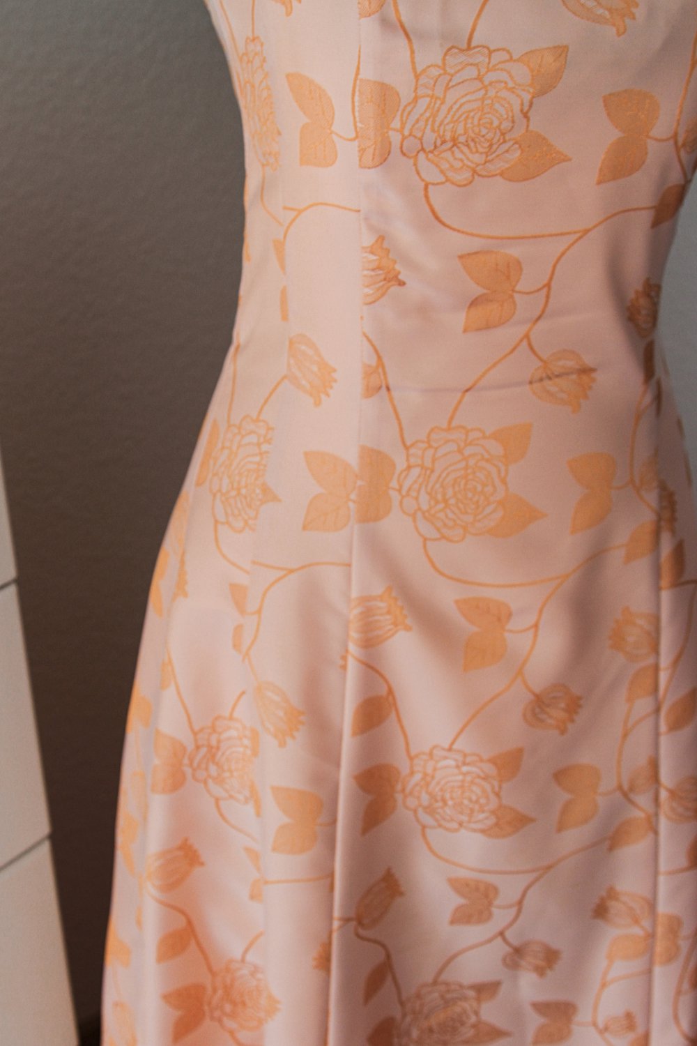 Abendkleid Abschlusskleid Abiballkleid aprikot Hochzeitsfeier NP war über 150€