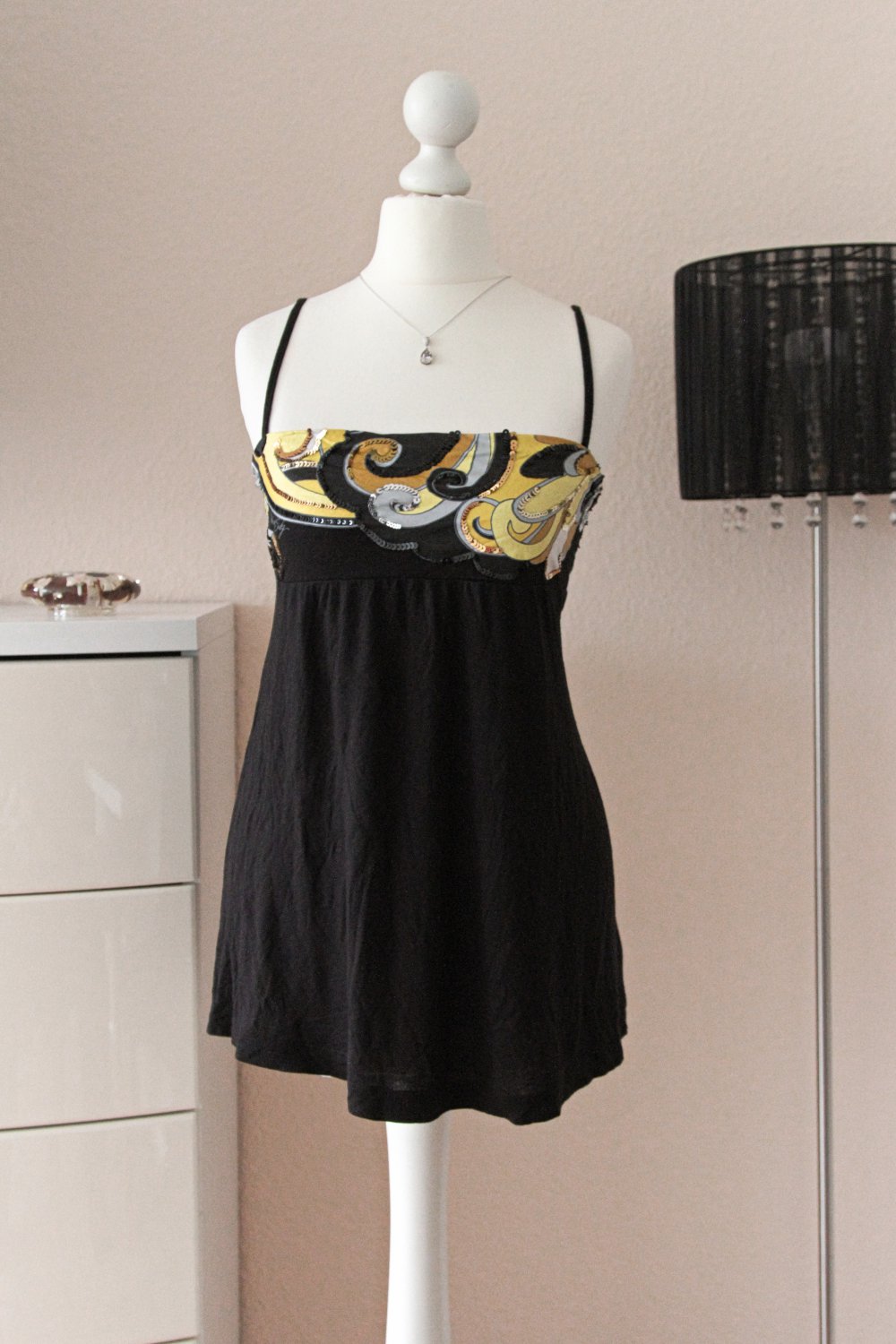 Top mit Pailletten Miss Sixty 32 34 XS XXS