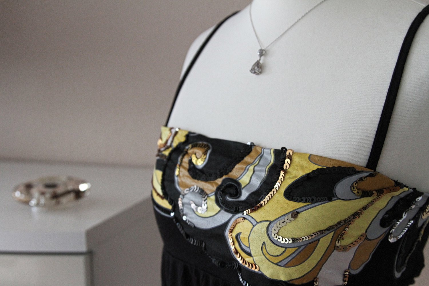 Top mit Pailletten Miss Sixty 32 34 XS XXS