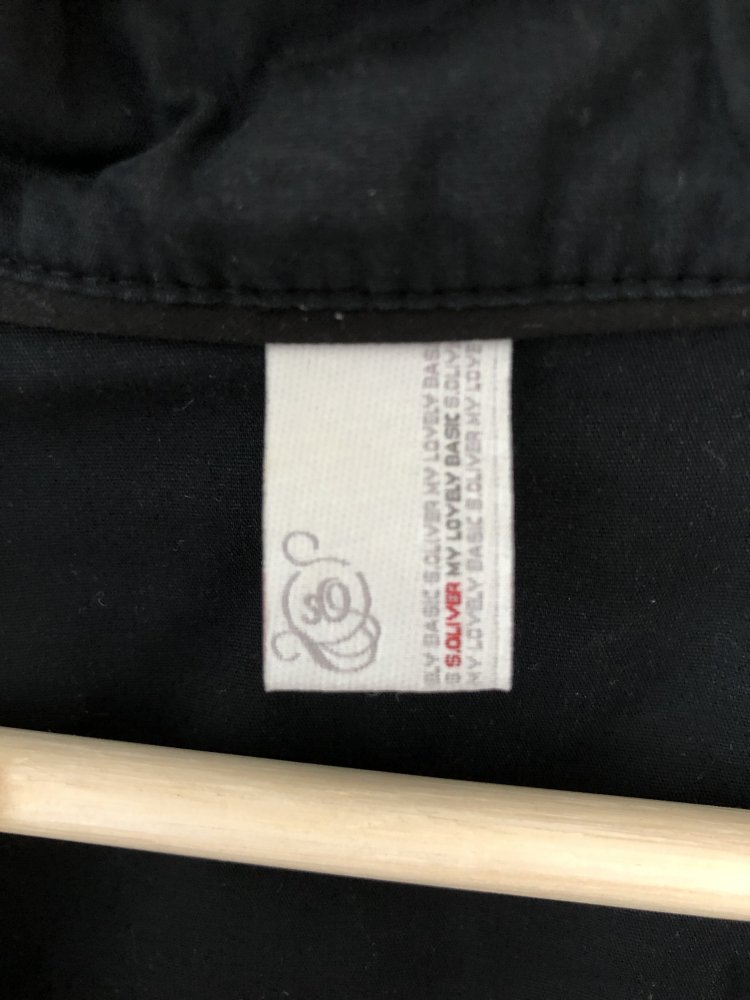 Bluse schwarz kurzarm Damen