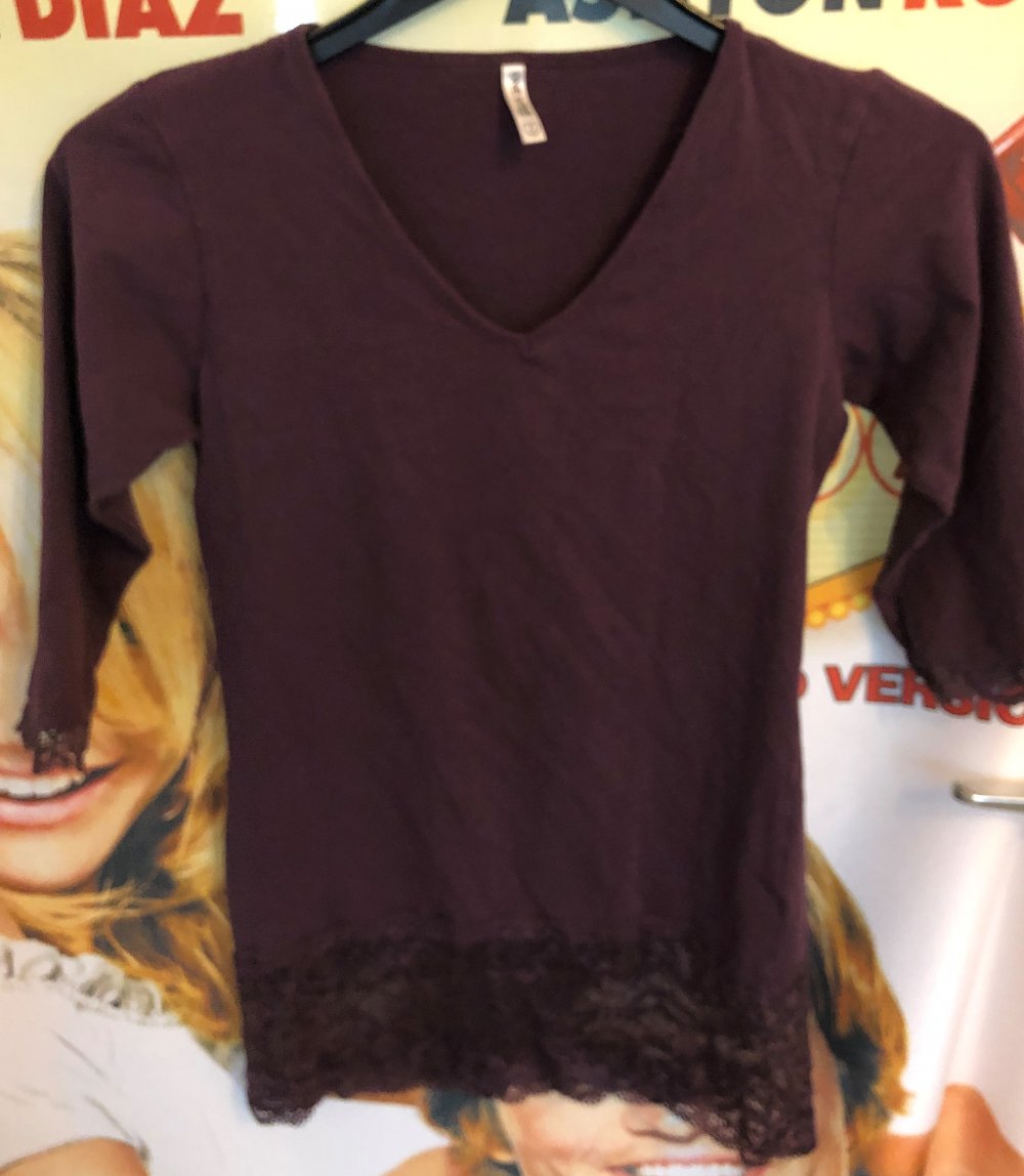 Longtop mit Spitze