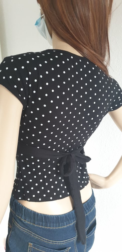 Süßes Top mit Punkten Rockabilly Gothic Emo