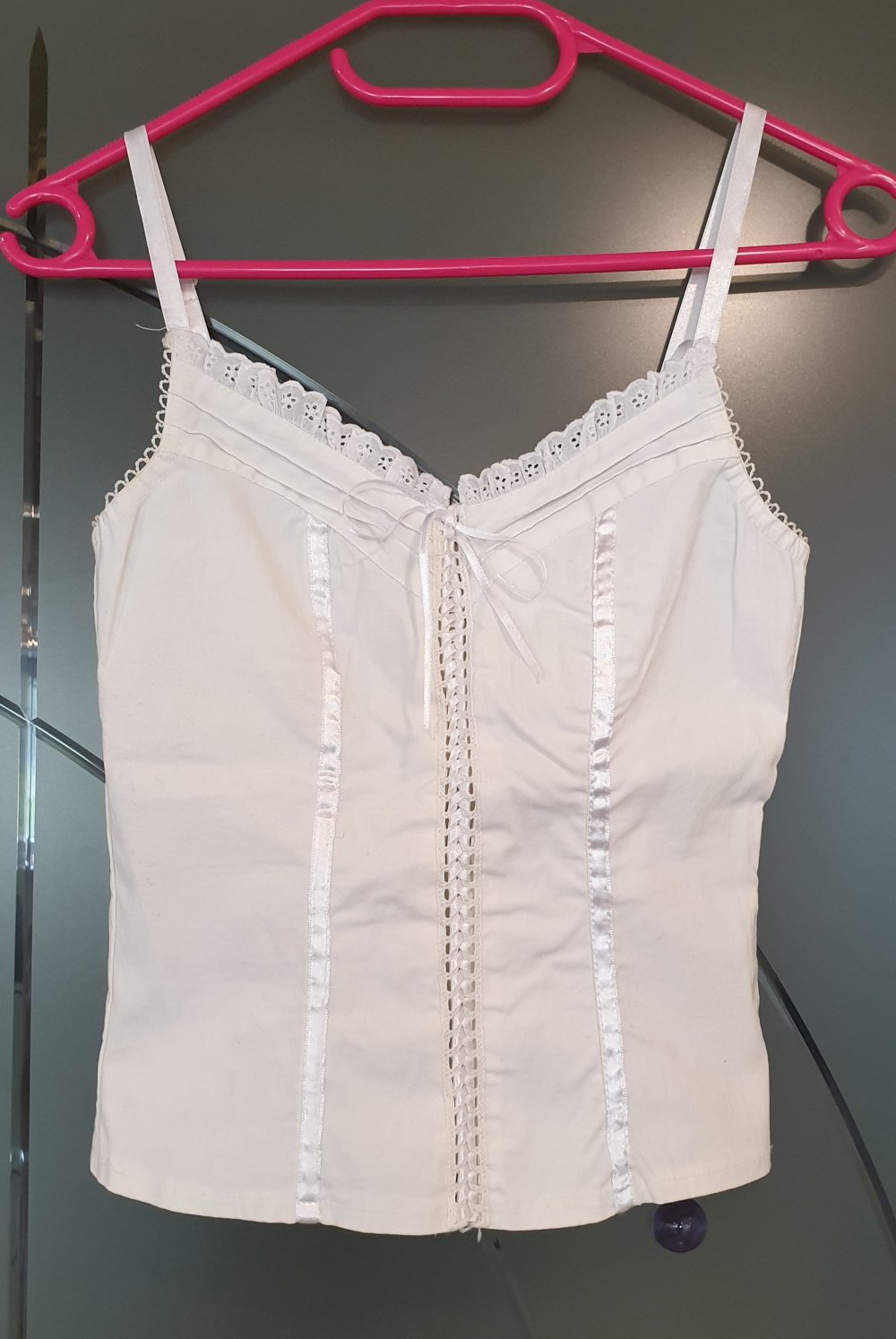 Niedliches Top mit Spitze Corsagenoptik Süß hübsch