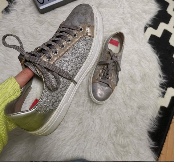Rieker Silber metallic sneaker