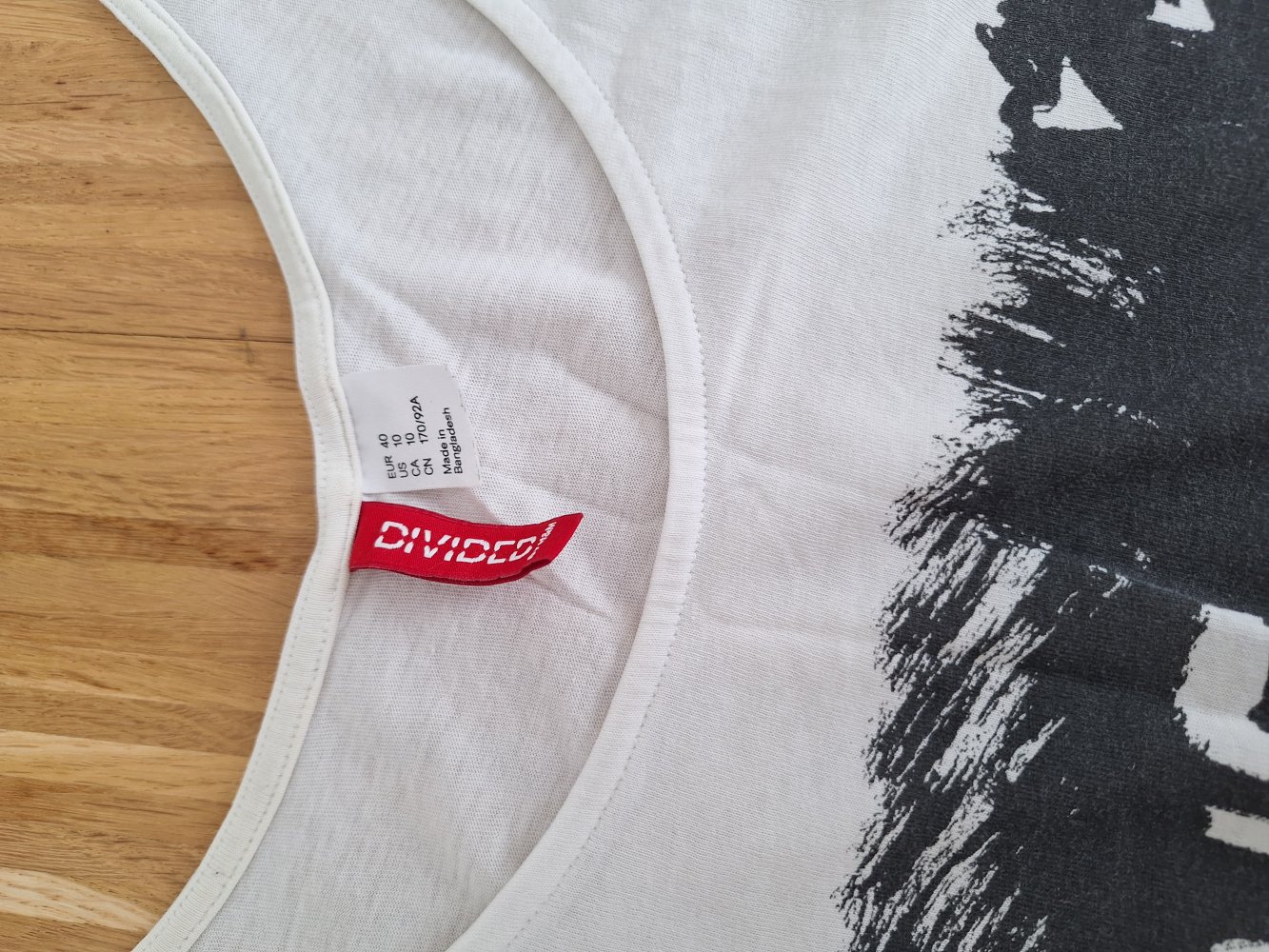 Weißes Tanktop mit Print Love me Hold me Kiss me Gr. 40