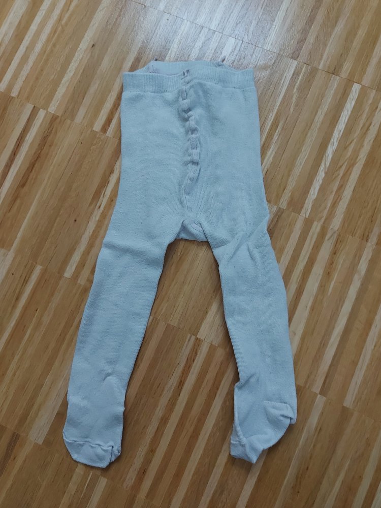 weiße Babystrumpfhose
