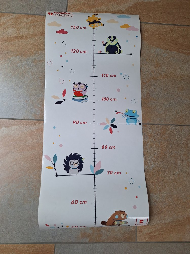 Kinde Messlatte für Kinderzimmer zum Kleben an der Wand