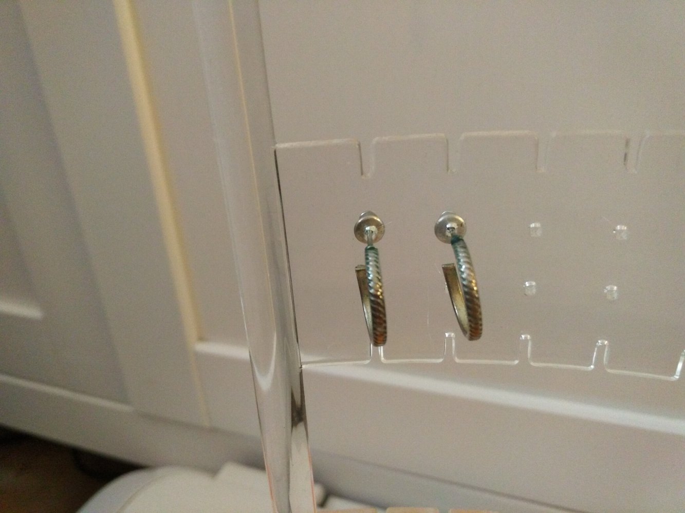 silberfarbene Kreolenstecker