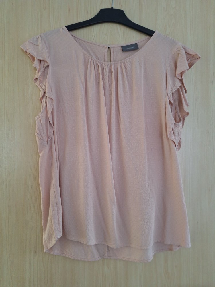 apricotfarbene / lachsfarbene Bluse Gr. 42
