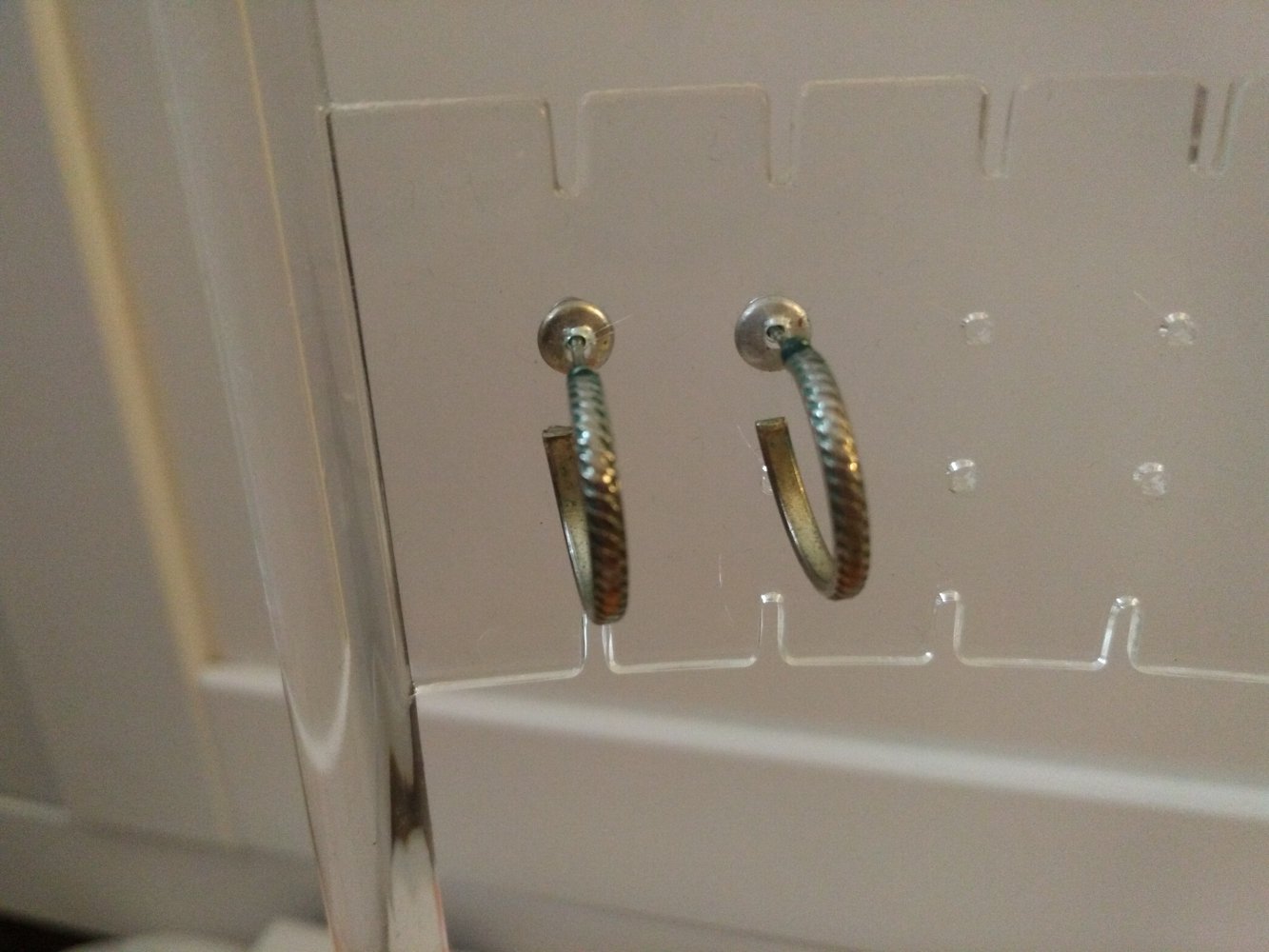 silberfarbene Kreolenstecker