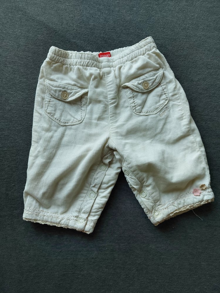 weiße Babyjeanshose von Esprit, Gr. 62