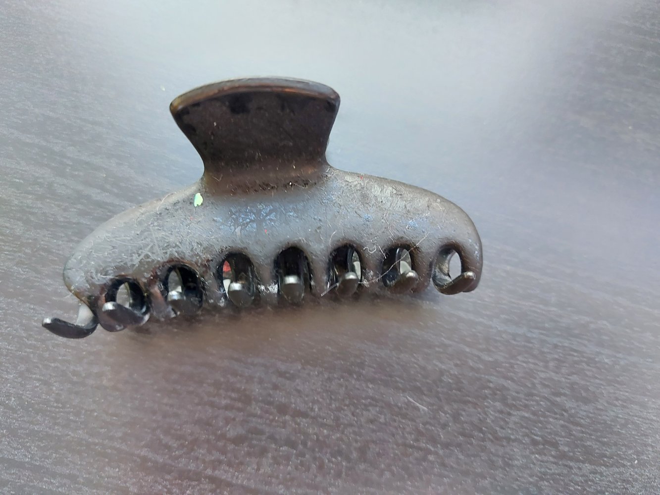schwarze Haarklammer / Haarspange