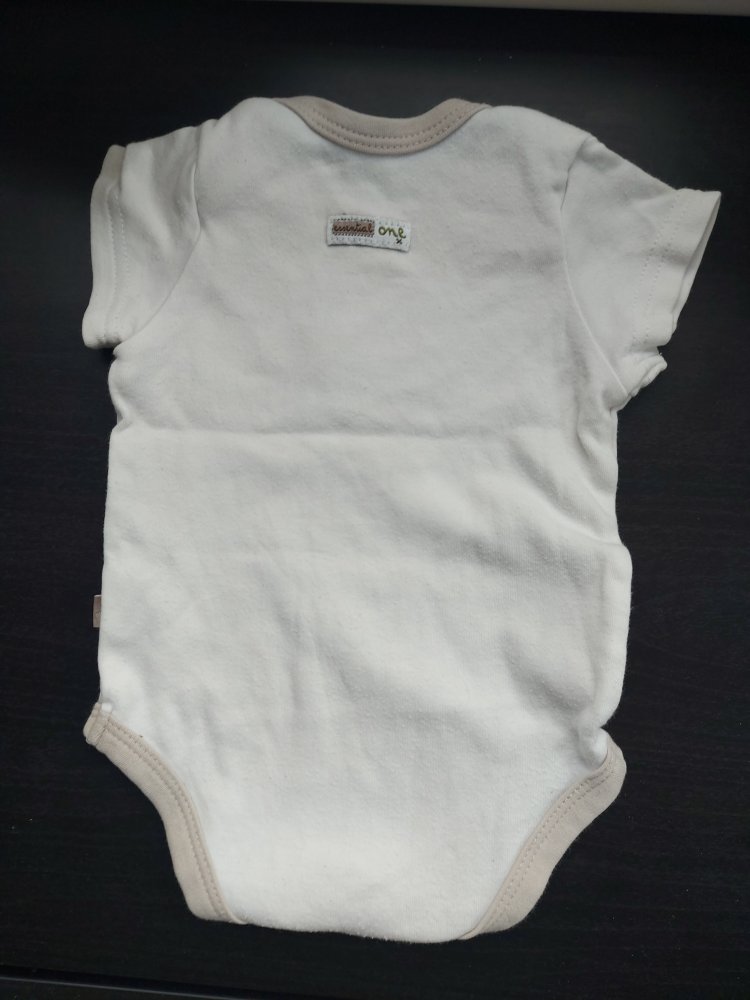 Kurzärmliger Babybody Sommerbody unisex Gr. 62