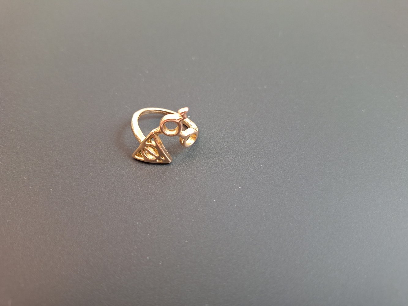 goldfarbener Harry Potter Ring 1.6 cm