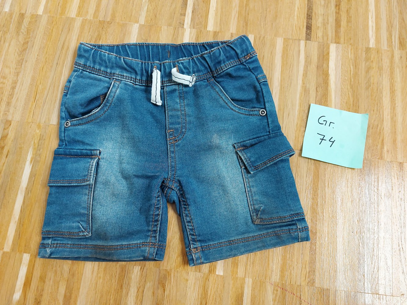 kurze Baby-Jeanshose, Gr. 74
