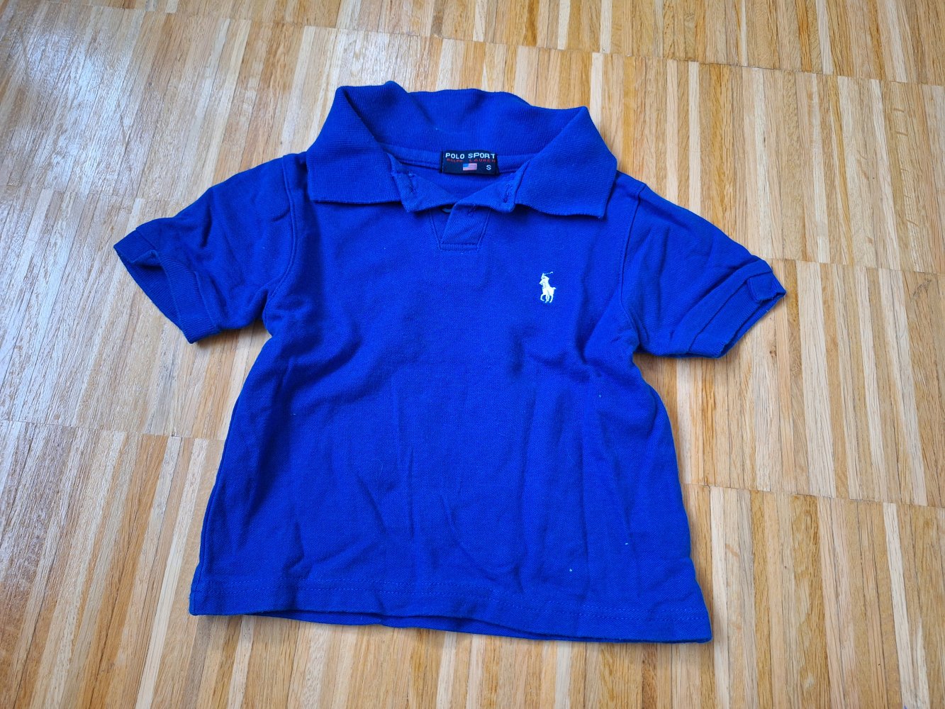 kurzärmliges blaues Polo Sport Shirt Gr. S Ralph Lauren