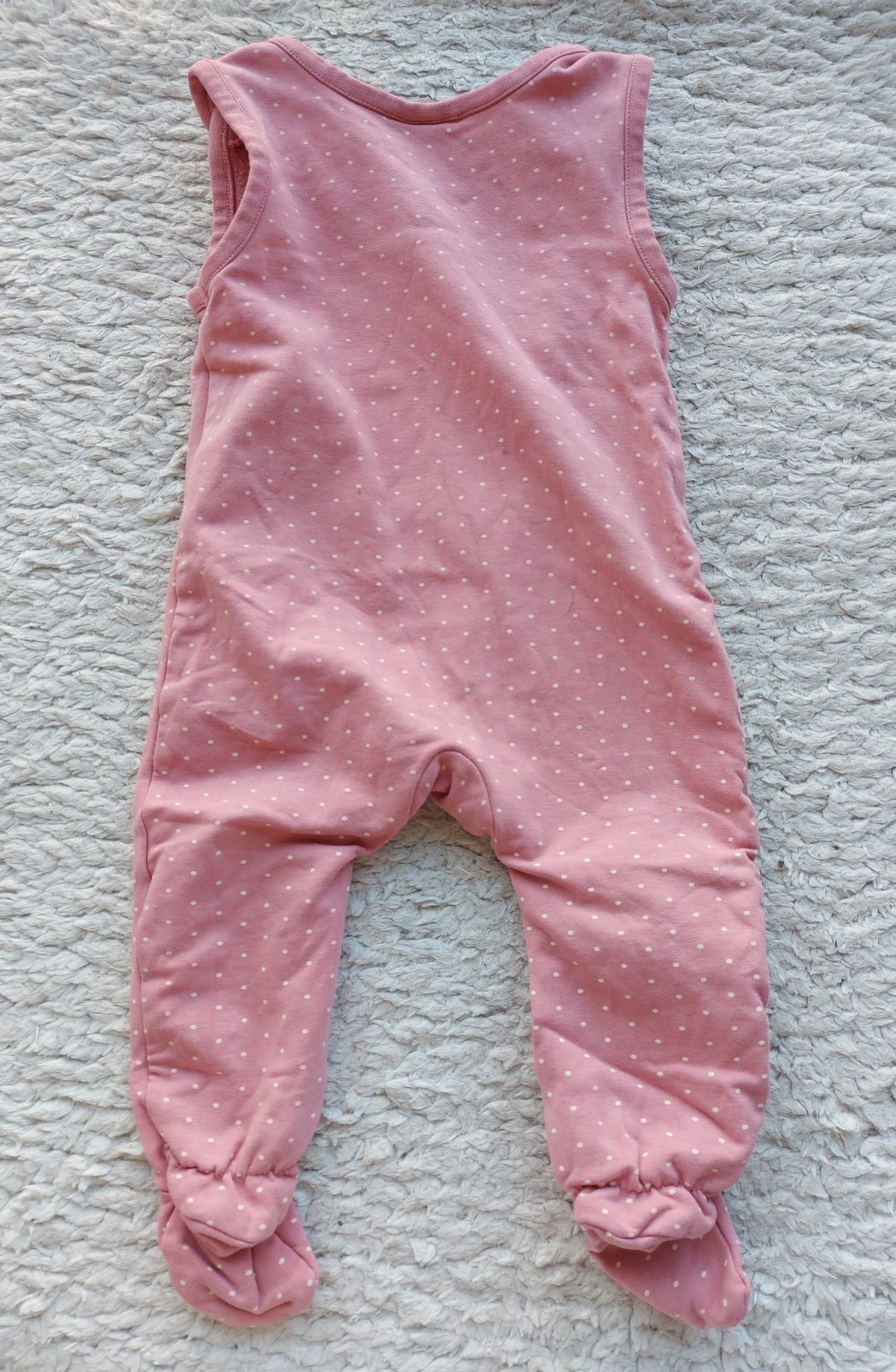 pinker Babystrampler mit Klopfer mit passender Haarschleife Gr. 68 Hase Osteroutfit