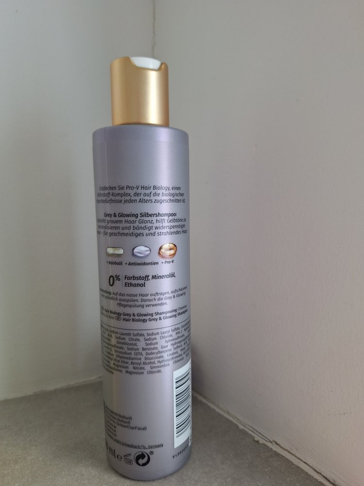 Pantene Shampoo hair biology Grey and Glowing Silbershampoo