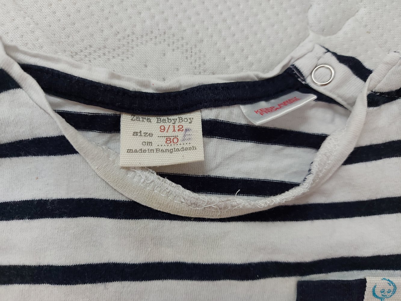 gestreiftes Baby-T-Shirt von Zara Baby, Gr. 80