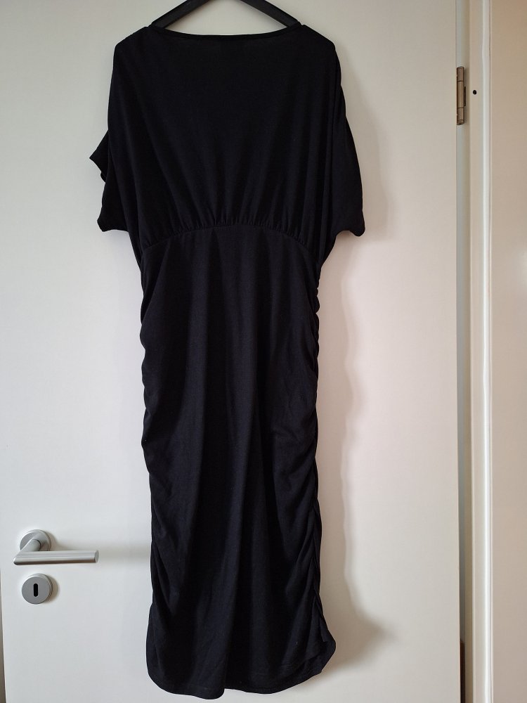 kurzärmliges schwarzes Stillkleid Gr. L / Umstandskleid