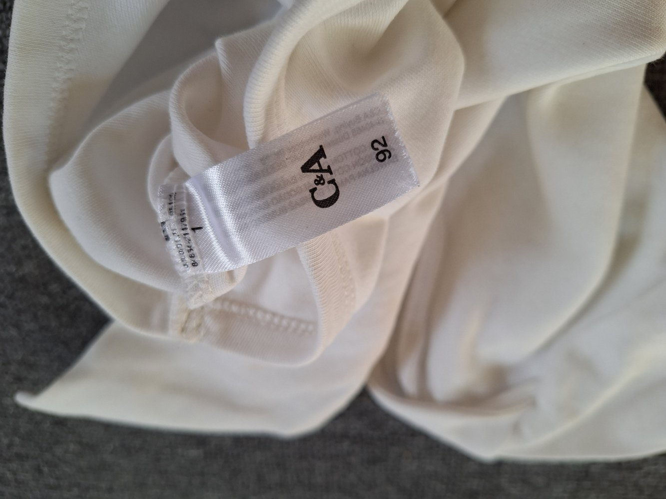weißer langärmliger Basic Babybody unisex Gr. 92