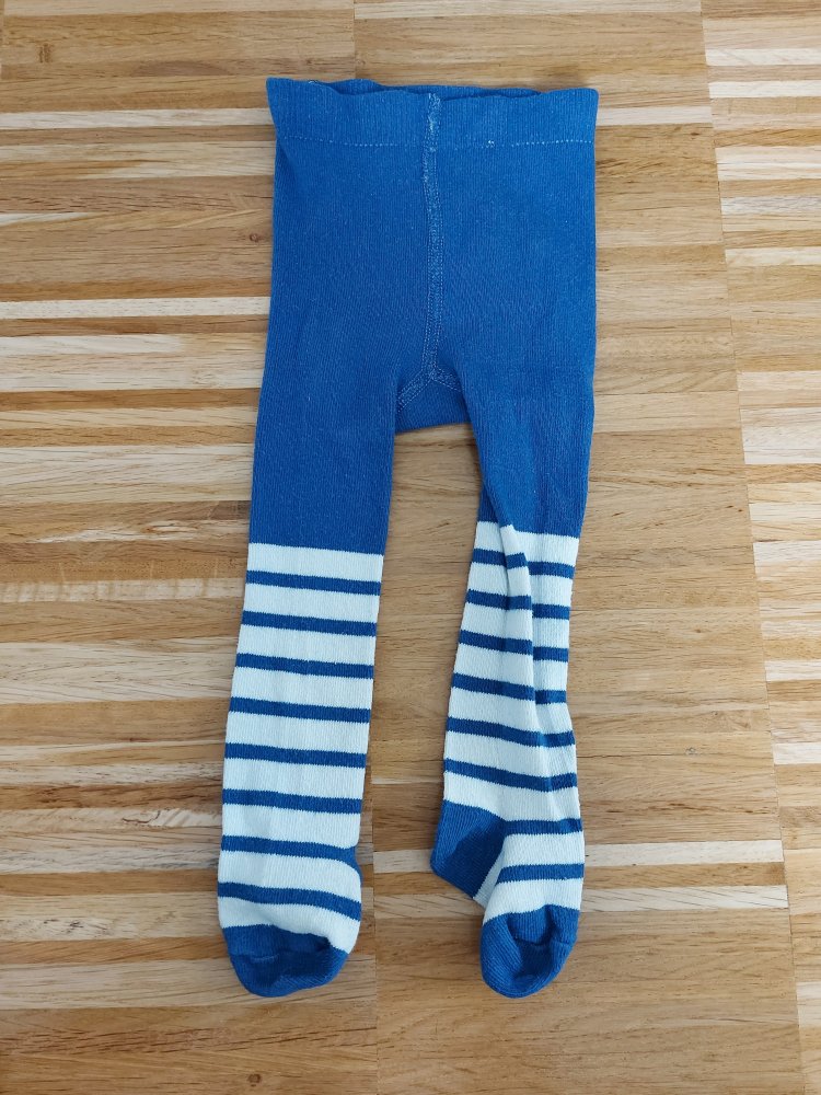 blauweiß gestreifte Babystrumpfhose Gr. 62/68*neuwertig