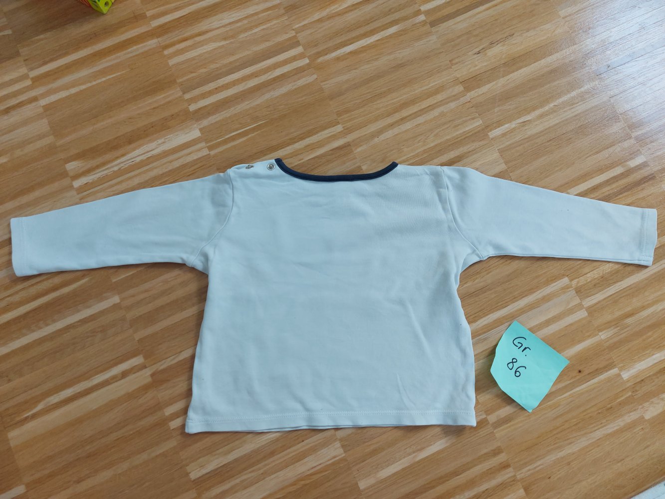langärmliger weißer Babypullover little sailor Longsleeve, Gr. 86