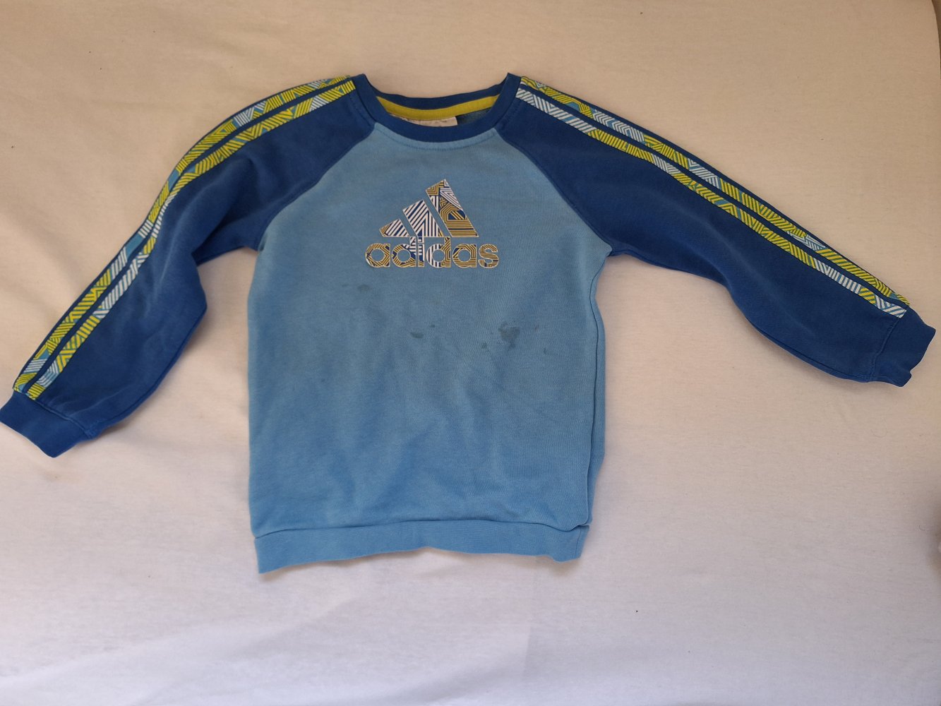 blauer Adidas Pullover Gr. 98