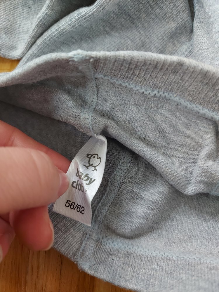 Graue Babystrumpfhose Gr. 56/62
