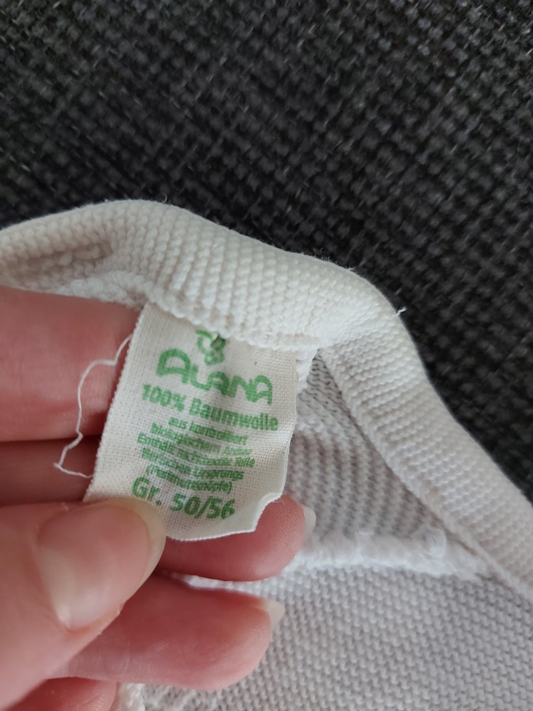 weißes Neugeborenenflügeljäckchen von Alana, Gr. 50/56