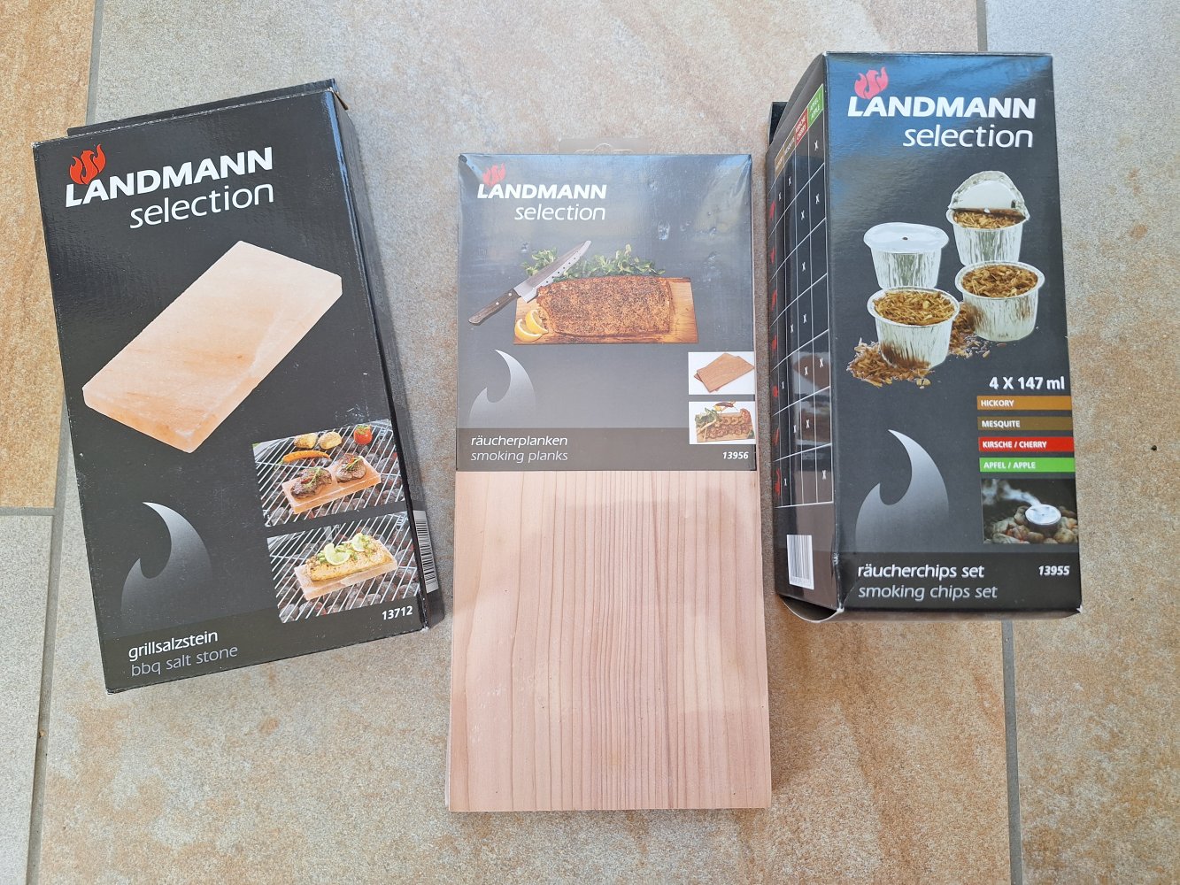 Landmann Selection Grillzubehör Räucherplanken Salzstein