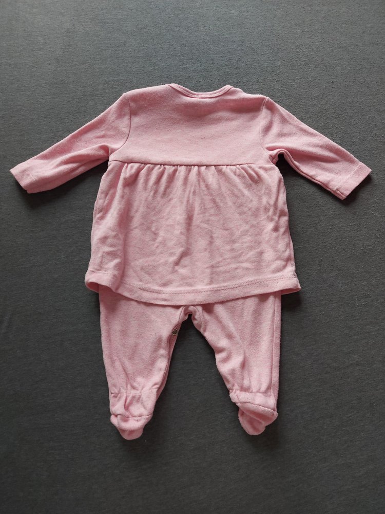 supersüßer langärmliger rosa Bambi-Strampler, Gr. 56