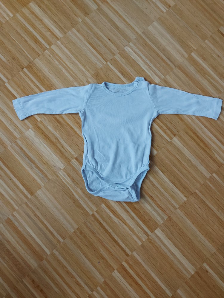 hellblauer Langarmbody, basic von H&M