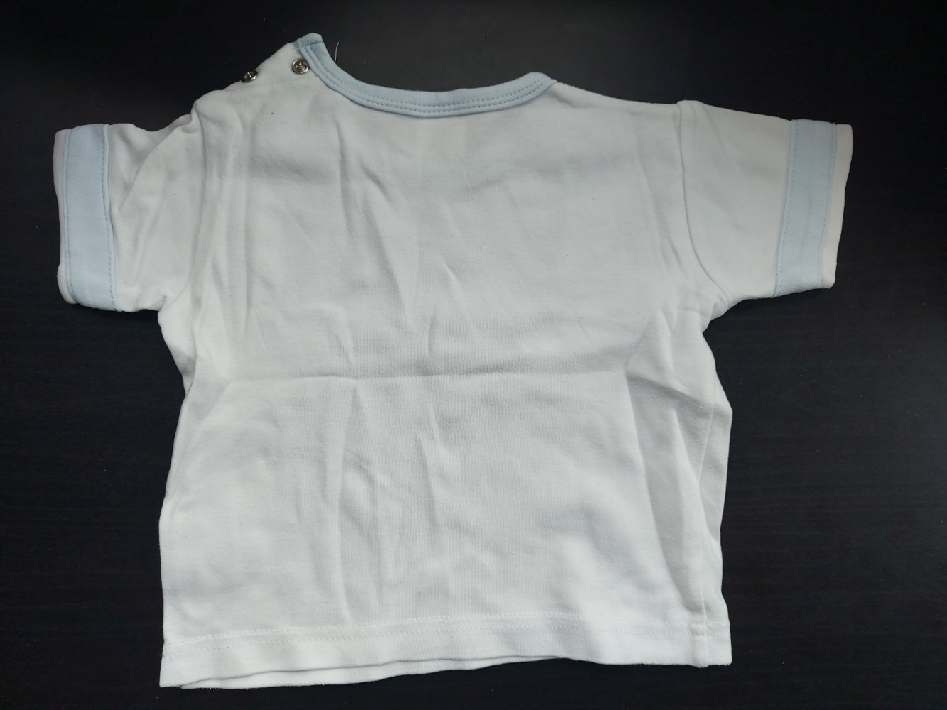 kurzärmliges weißes T-Shirt für Babys, Gr. 74