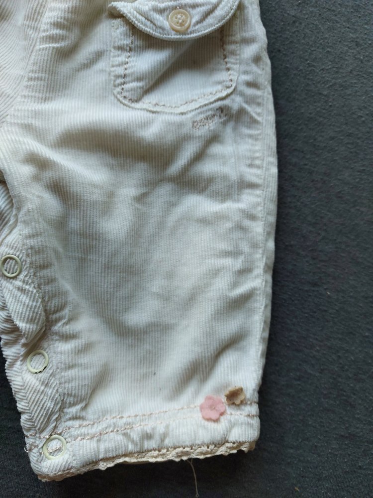 weiße Babyjeanshose von Esprit, Gr. 62