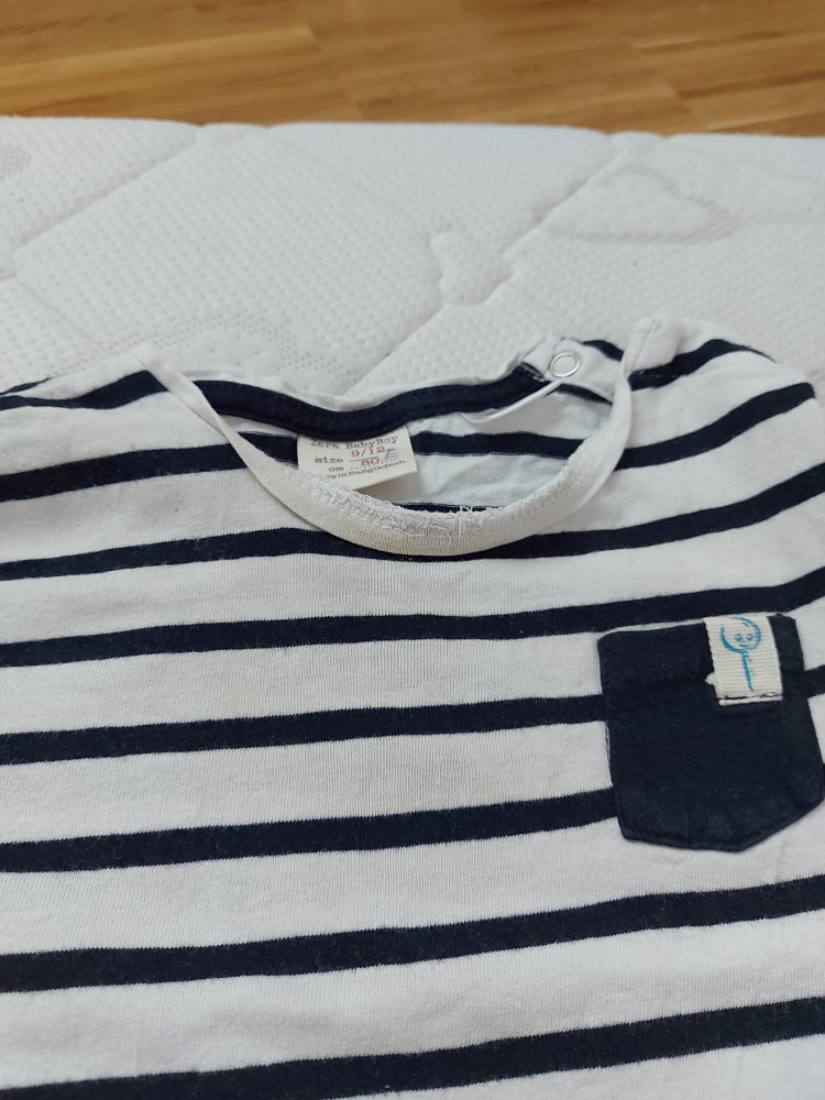 gestreiftes Baby-T-Shirt von Zara Baby, Gr. 80