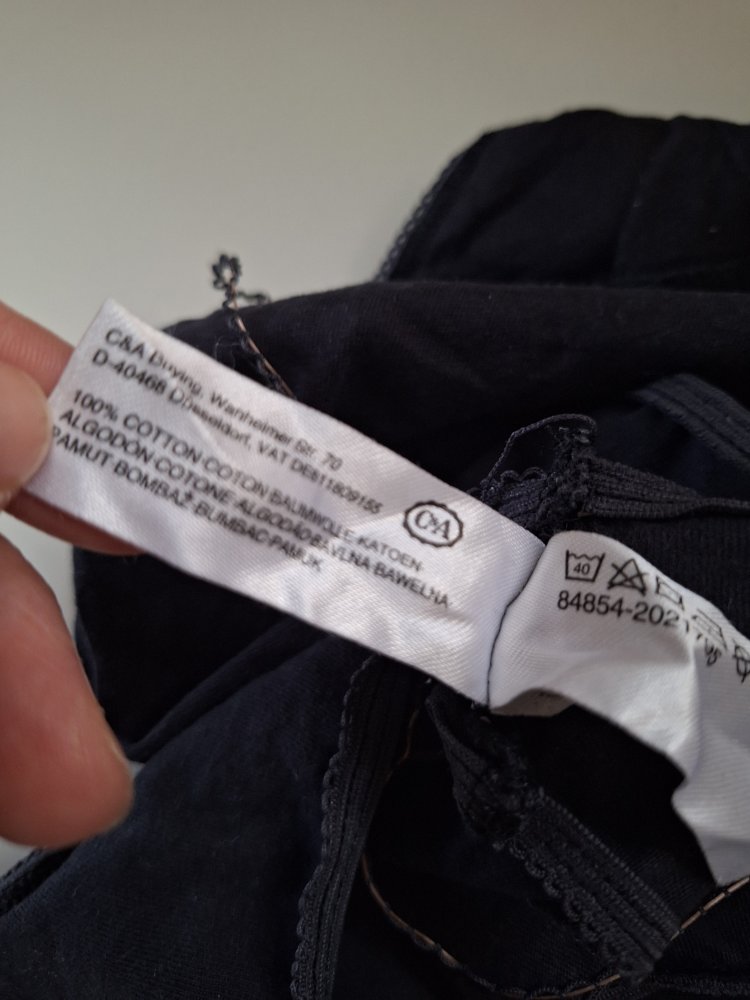 schwarze Unterhose / Schlüpfer Gr. L