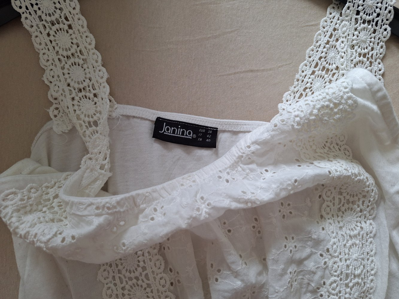 Wunderschönes weißes Sommerkleid Gr. 38 mit Lochspitze
