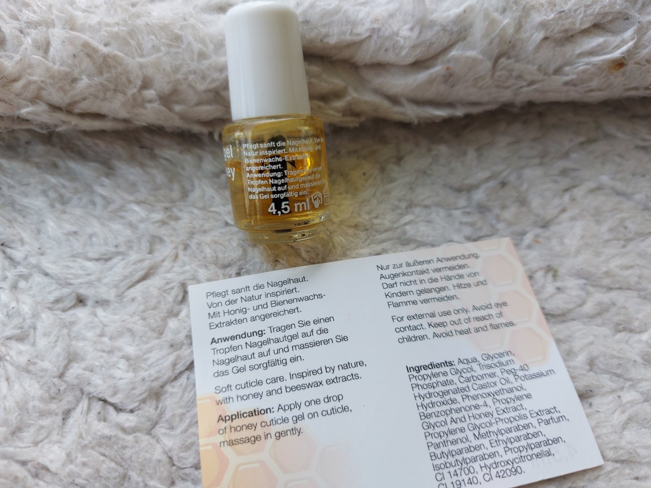 Set: Nagelhautgel Honey und Top Coat von Catherine Nail Collection