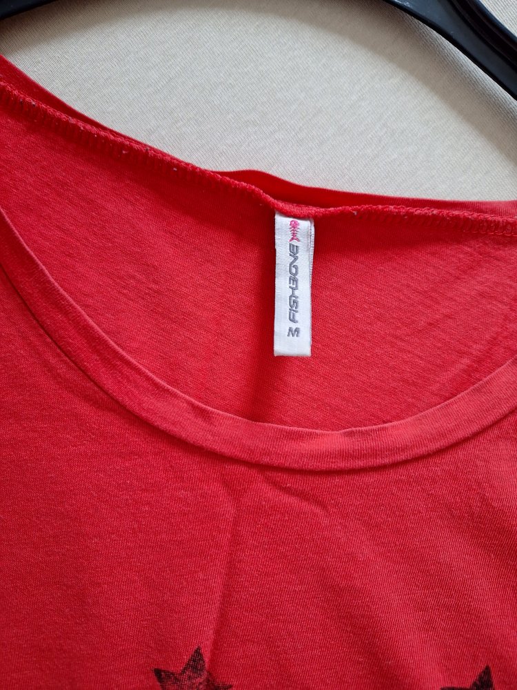 rotes T-Shirt New York City Girl, Gr. M