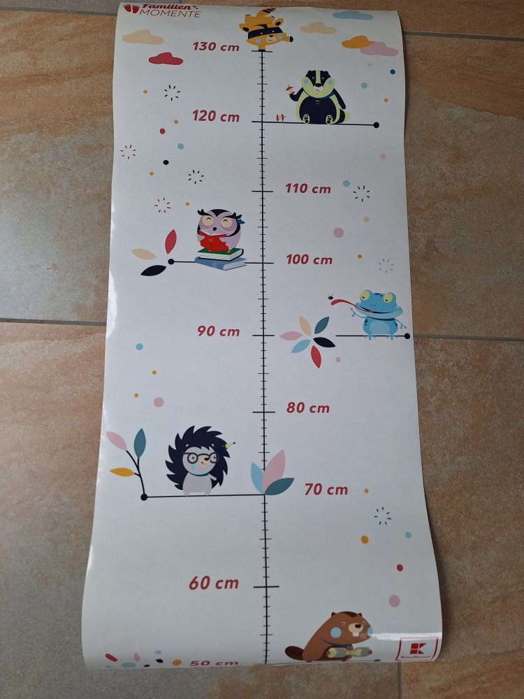 Kinde Messlatte für Kinderzimmer zum Kleben an der Wand
