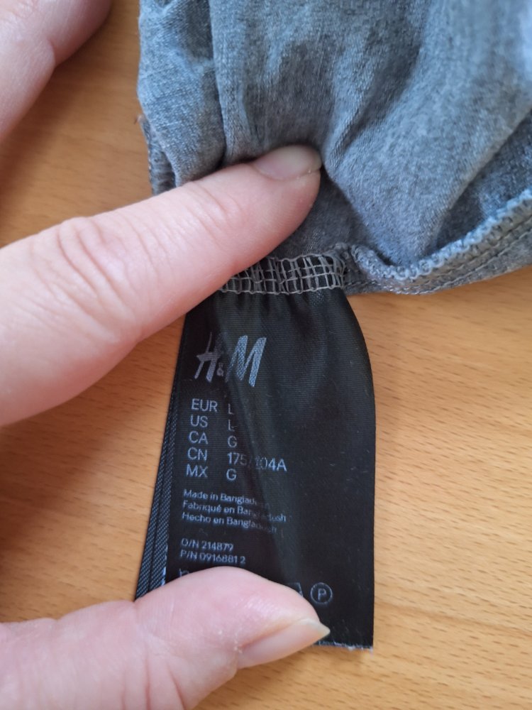 graues Umstandsshirt Gr. L Tanktop
