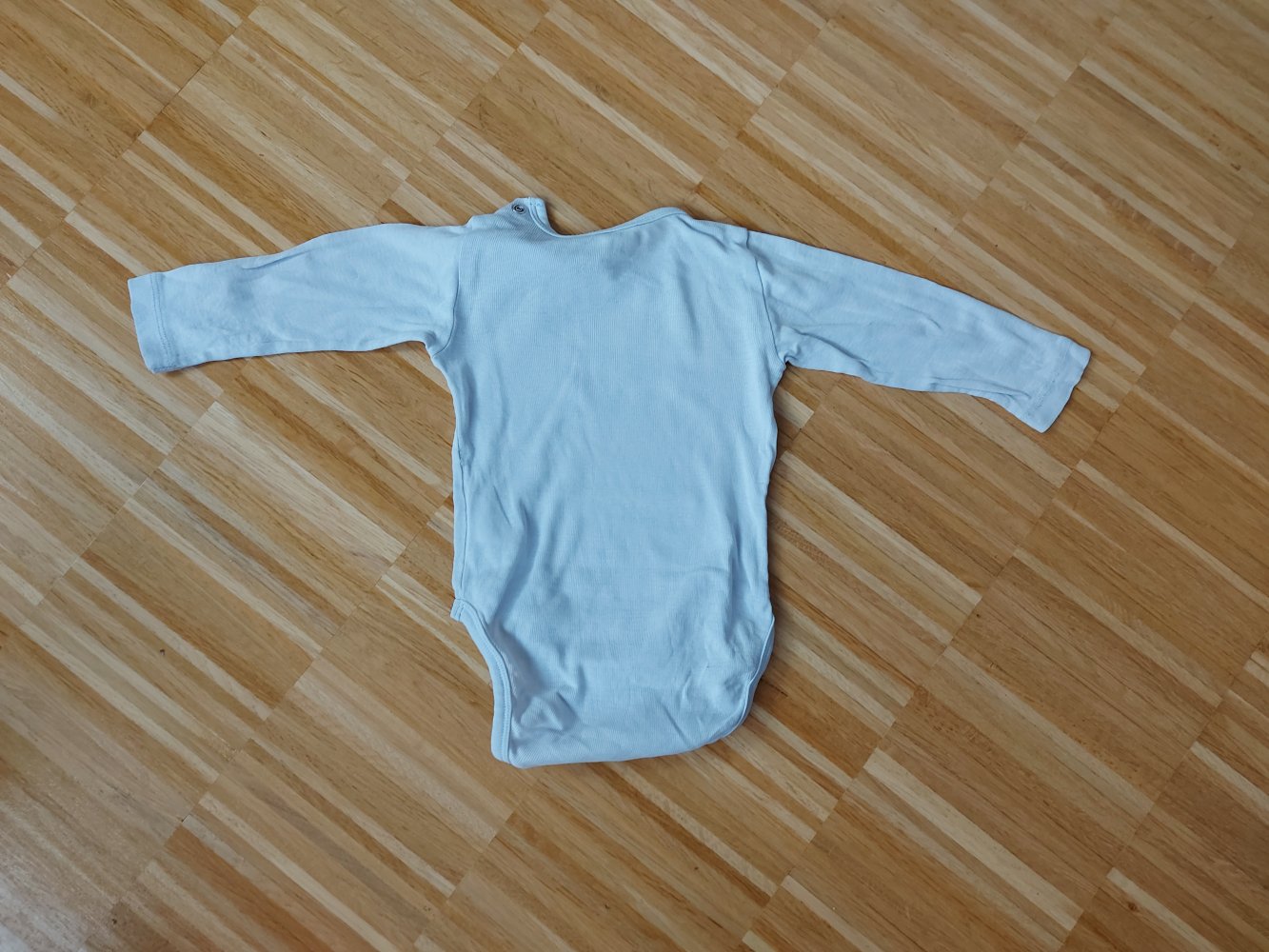 hellblauer Langarmbody, basic von H&M