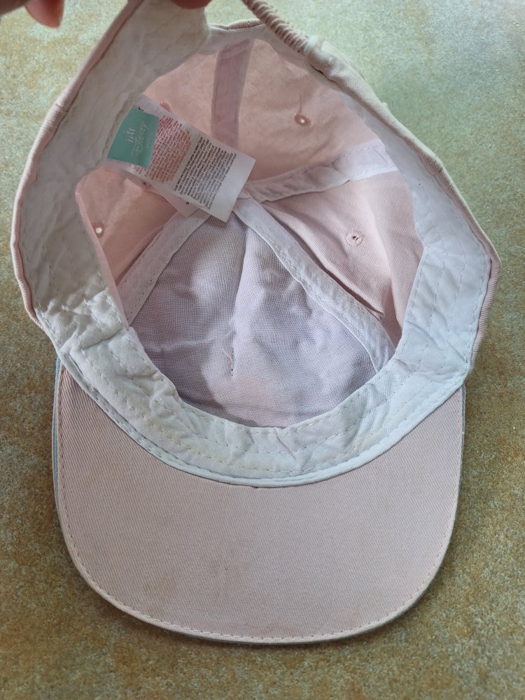 Rosa Käppi mit Minnie Maus und Schleife, Gr. 12/36