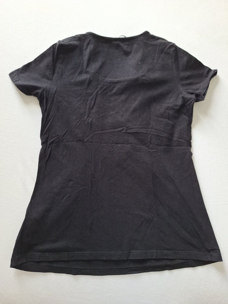 schwarzes praktisches und komfortables Umstands- und Stillshirt Gr. 40/42