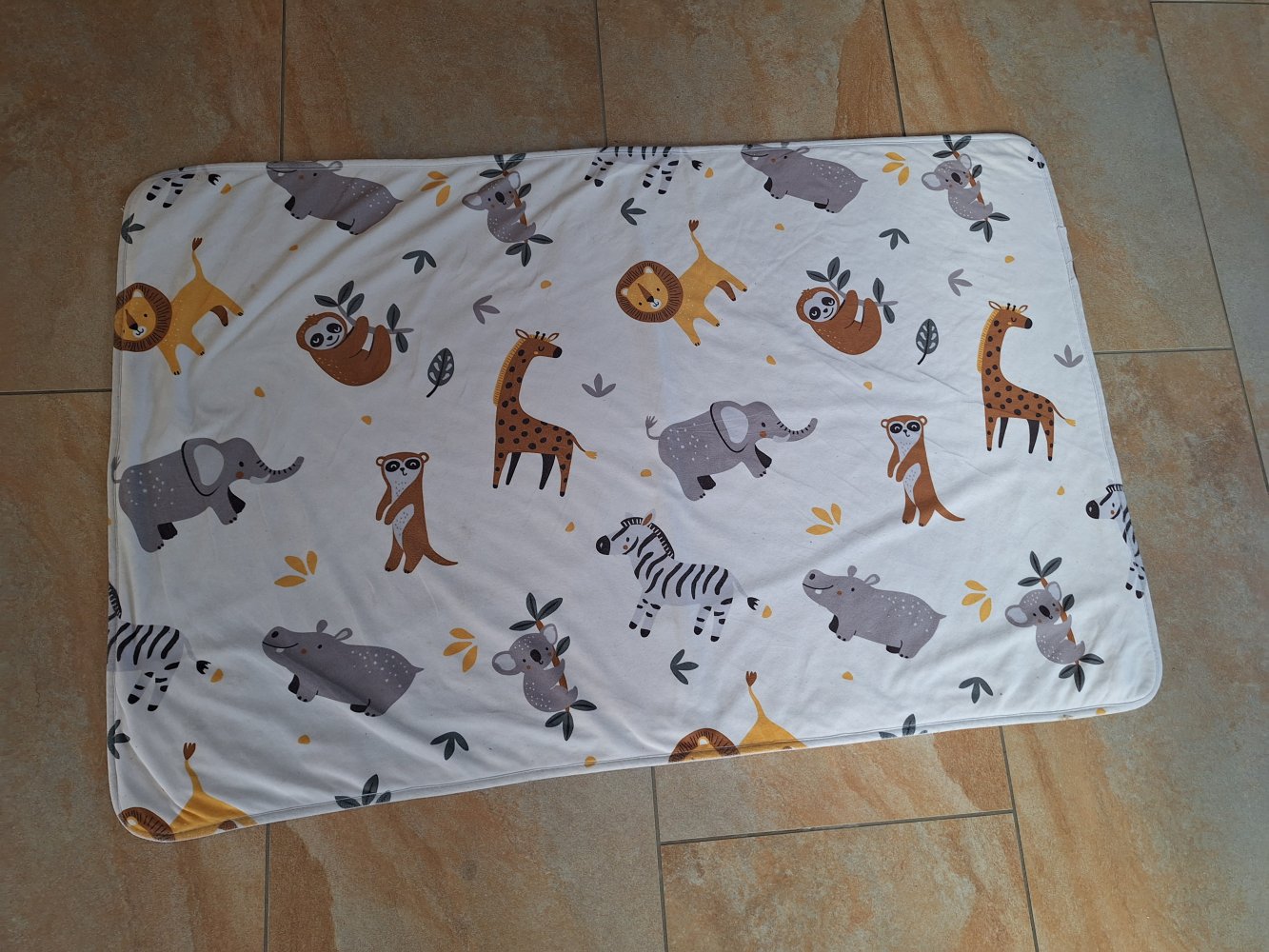 Kinderzimmerteppich 90x130 Wildtiere