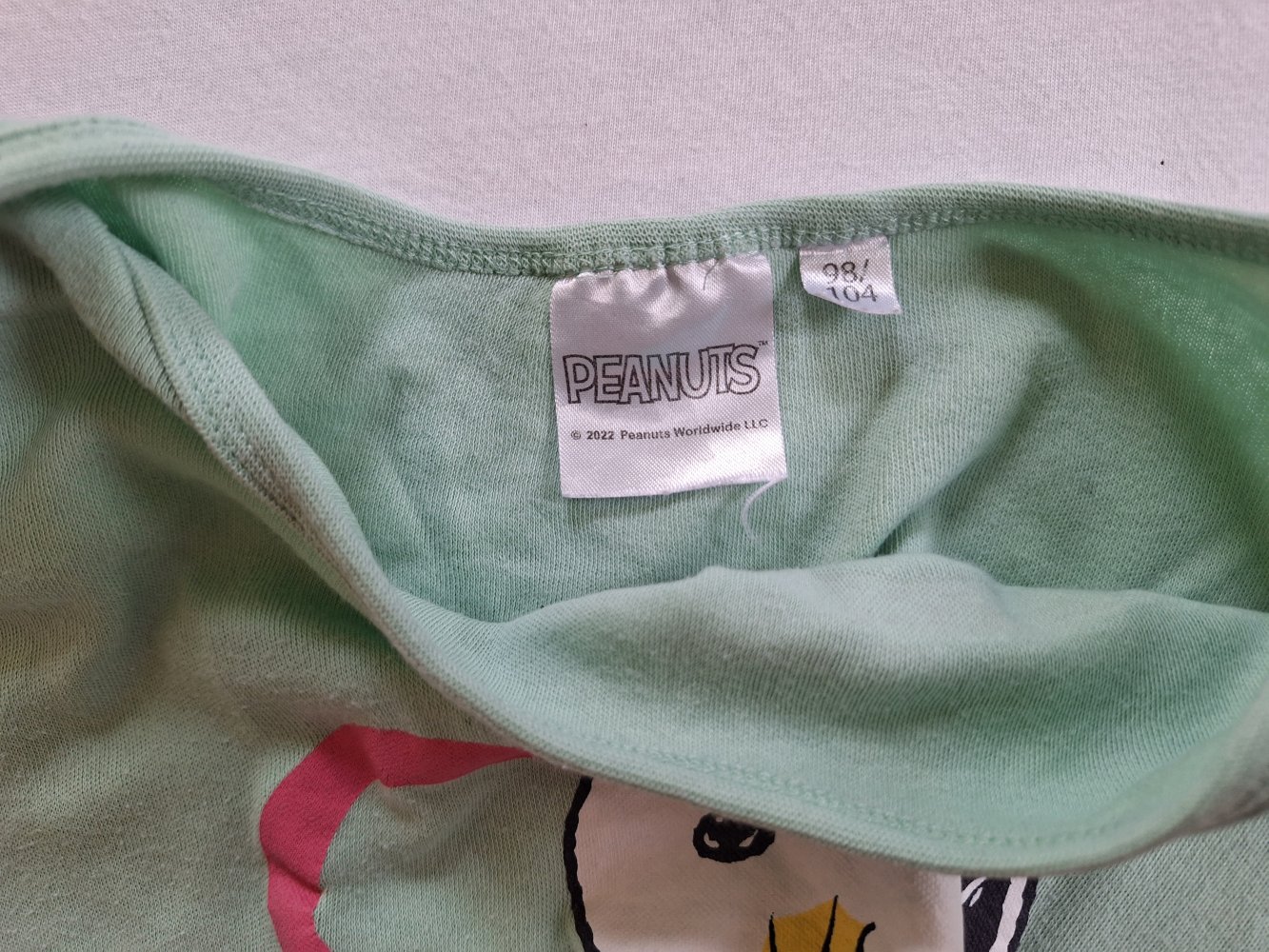 Kurzärmliger türkiser Snoopy Body 98/104 unisex