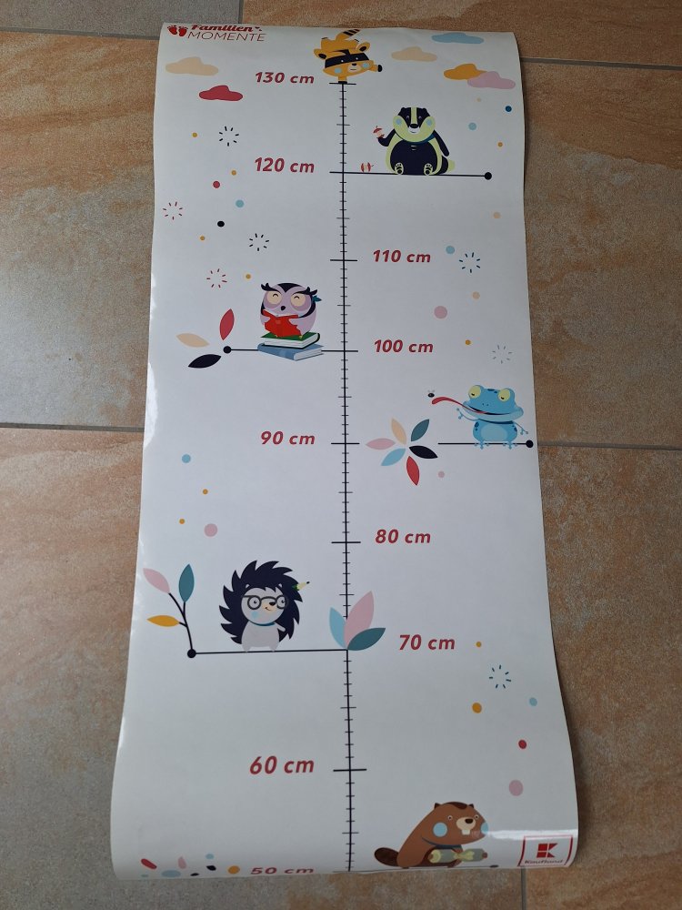 Kinde Messlatte für Kinderzimmer zum Kleben an der Wand