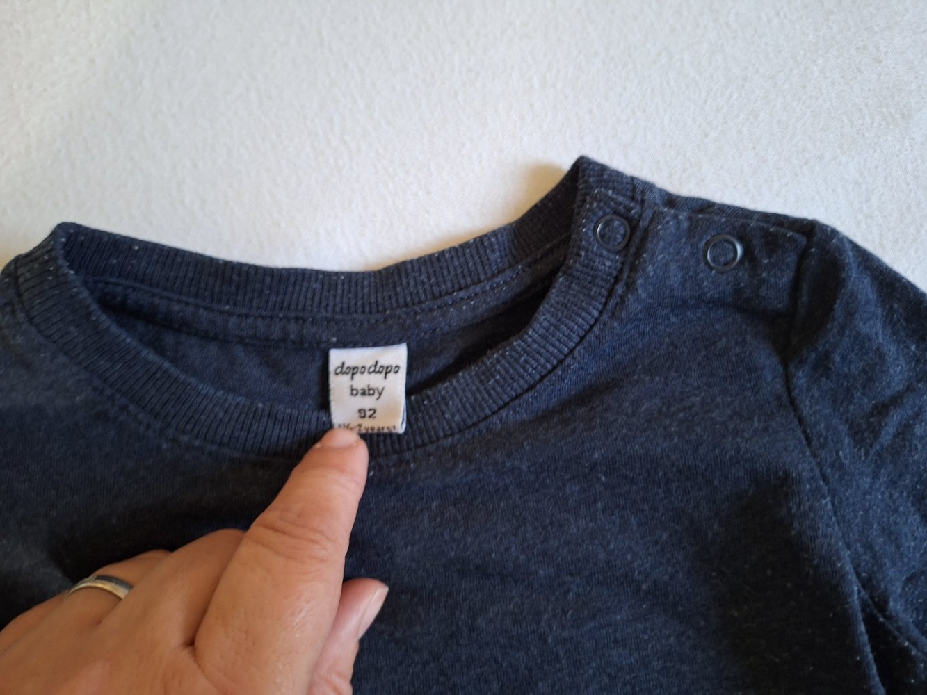 marineblaues Sweatshirt in Gr. 92 / Pullover / Longsleeve
