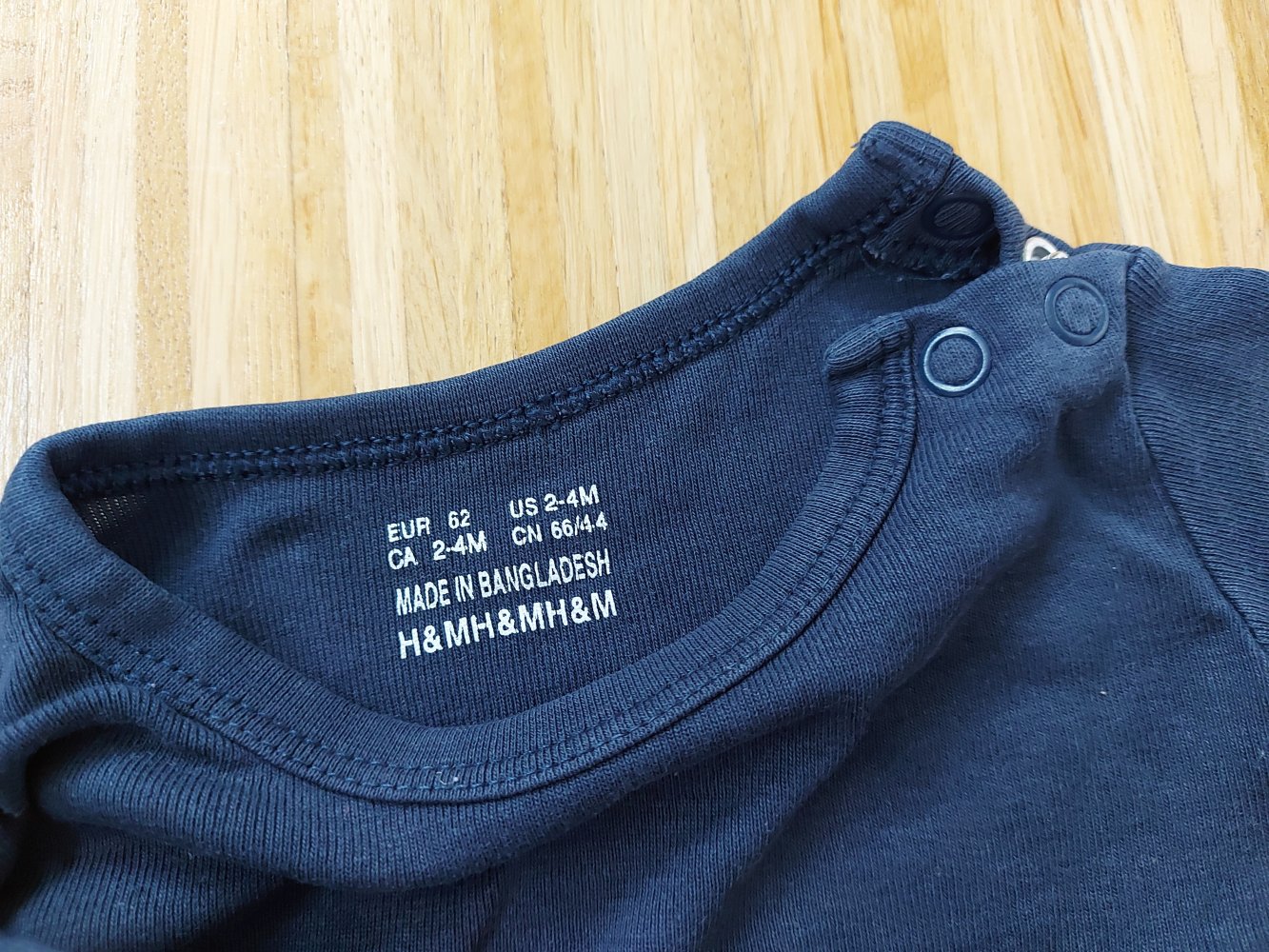 marineblauer Babypullover/Longsleeve von H&M, Gr. 62